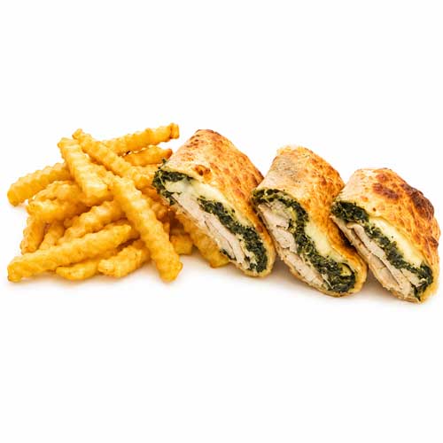 مرغ و اسفناج پنیری